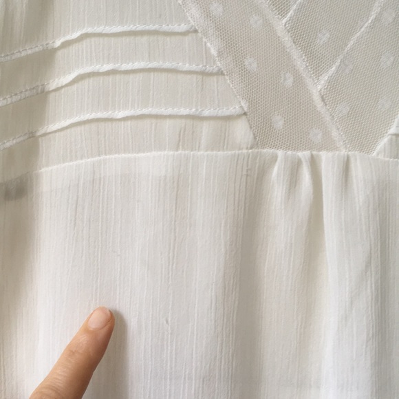 Sheer cream blouse - Picture 4 of 4